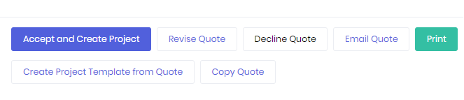 Accept Quote Buttons