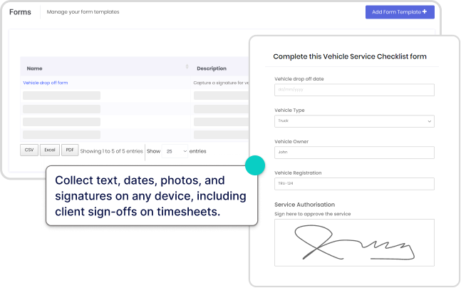 digital forms for job management