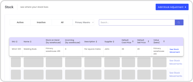 stock control software