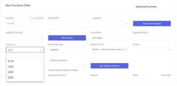 purchase order software