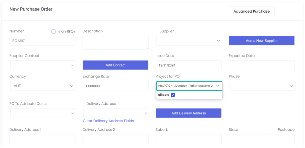 purchase order system